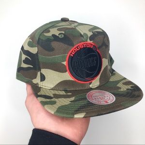 NEW Mitchell & Ness NBA Rockets SnapBack Hat